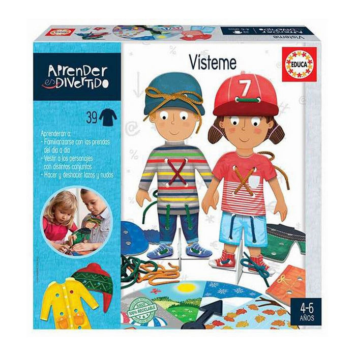 Joc Educativ Educa Aprender es Divertido: Vísteme 46 Piese