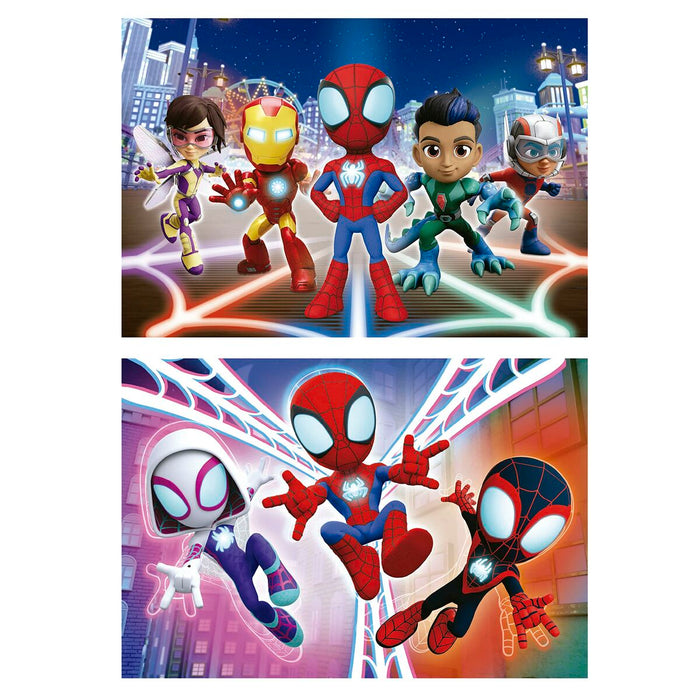 Set de 2 Puzzle-uri Spidey & His Amazing Friends 16 Piese Duo