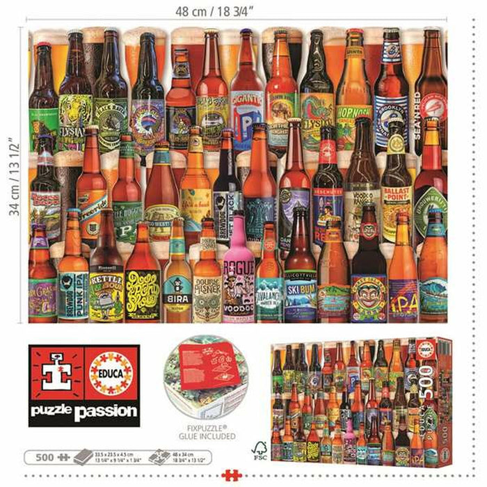 Puzzle Educa Craft Beer 500 Piese