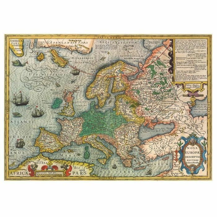 Puzzle Educa 1000 Piese Hartă