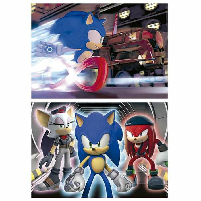 Set de 2 Puzzle-uri Educa Neon Sonic 100 Piese