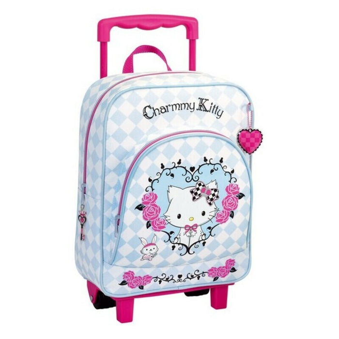 Troler Pliabil pentru Ghiozdan Safta Fucsia 30 x 85 x 23 cm