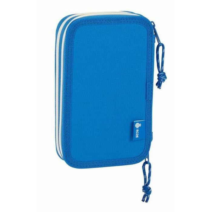 Creion dublu RCD Espanyol Albastru Alb 12.5 x 19.5 x 4 cm (28 Piese)