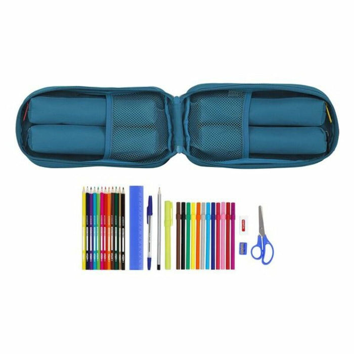 Cutie pentru creioane BlackFit8 M747 Albastru 12 x 23 x 5 cm (33 Piese)