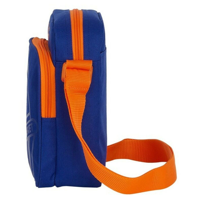 Geantă de Umăr Valencia Basket Albastru Portocaliu (16 x 22 x 6 cm)