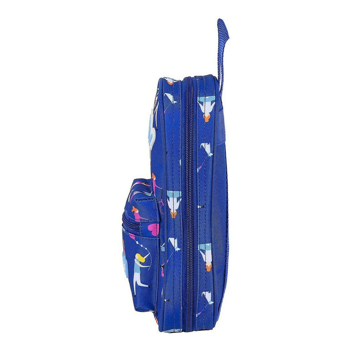 Cutie pentru creioane BlackFit8 M747A Albastru 12 x 23 x 5 cm (33 Piese)