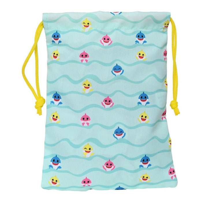Cutie pentru prânz Baby Shark Beach Day Galben Albastru deschis (20 x 25 x 2 cm)