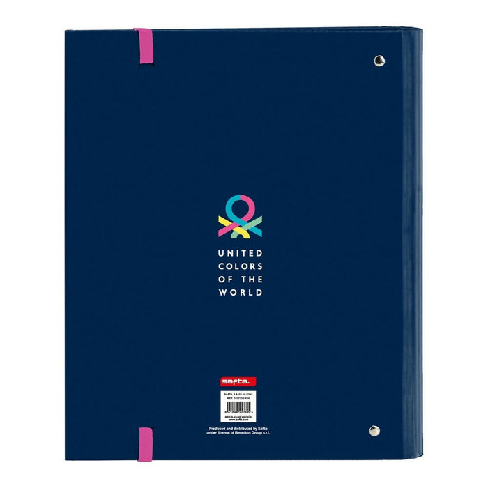 Biblioraft Benetton Corazones A4 Multicolor Bleumarin (35 mm)