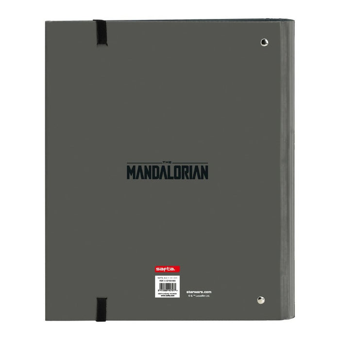 Biblioraft The Mandalorian A4 Negru Gri 27 x 32 x 3.5 cm (35 mm)