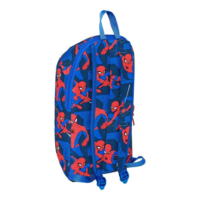Rucsac Casual Spider-Man Great power Albastru Roșu 22 x 39 x 10 cm
