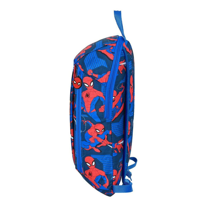 Rucsac Casual Spider-Man Great power Albastru Roșu 22 x 39 x 10 cm
