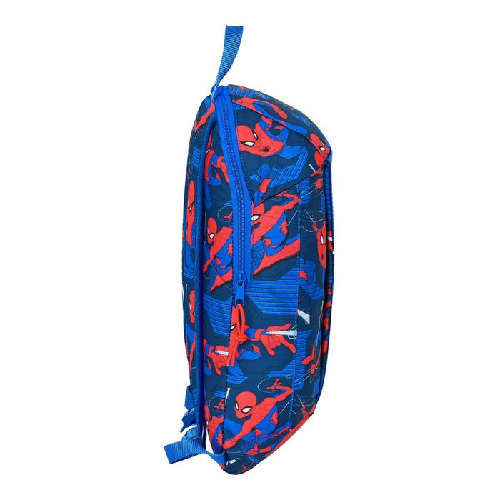 Rucsac Casual Spider-Man Great power Albastru Roșu 22 x 39 x 10 cm