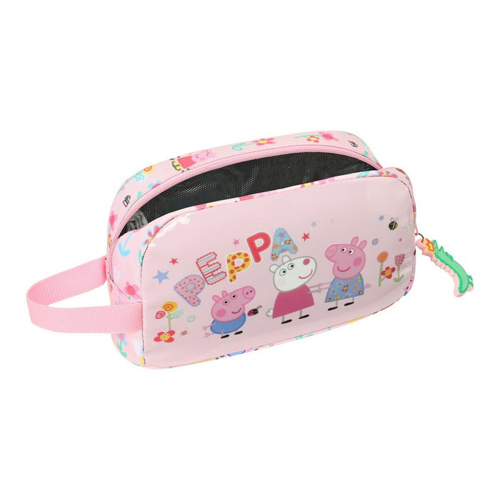 Geantă Termoizolantă pentru Gustări Peppa Pig Having Fun Roz (21.5 x 12 x 6.5 cm)