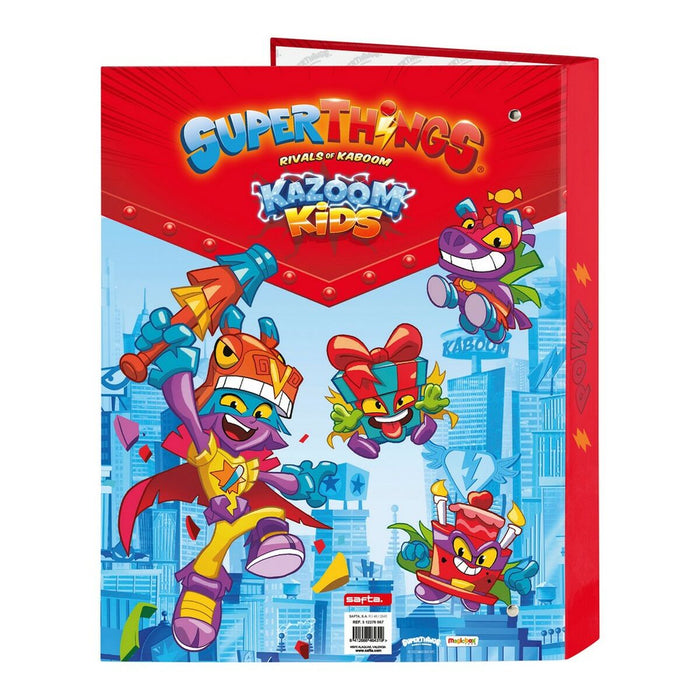 Biblioraft SuperThings Kazoom kids Albastru Roșu A4 26.5 x 33 x 4 cm (25 mm)