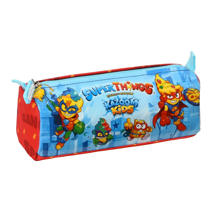 Penar Școlar SuperThings Kazoom Kids Roșu Albastru deschis (21 x 8 x 7 cm)