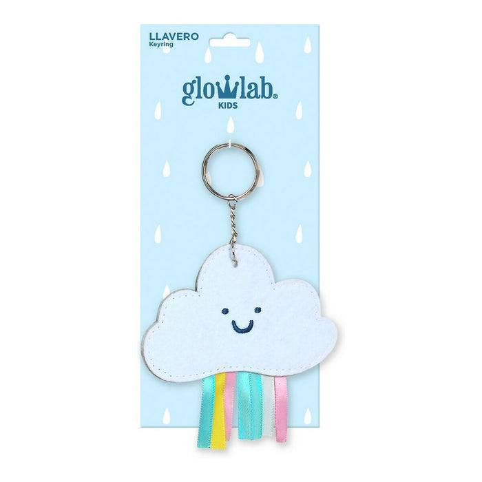 Breloc Glow Lab Nube Albastru deschis