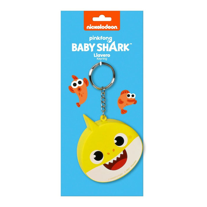 Breloc Baby Shark Beach day Galben Albastru deschis