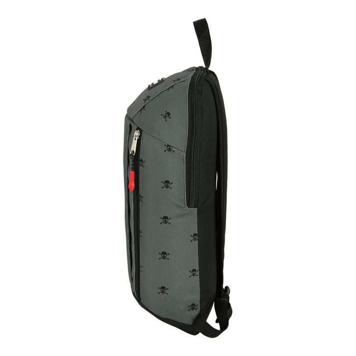 Rucsac Casual BlackFit8 Skull Negru Gri (22 x 39 x 10 cm)