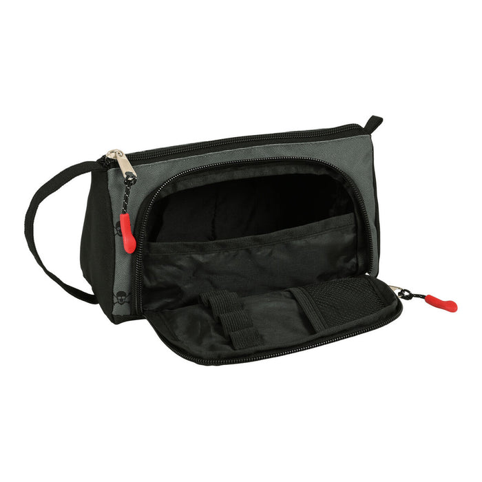 Penar Școlar BlackFit8 Skull Negru Gri 20 x 11 x 8.5 cm