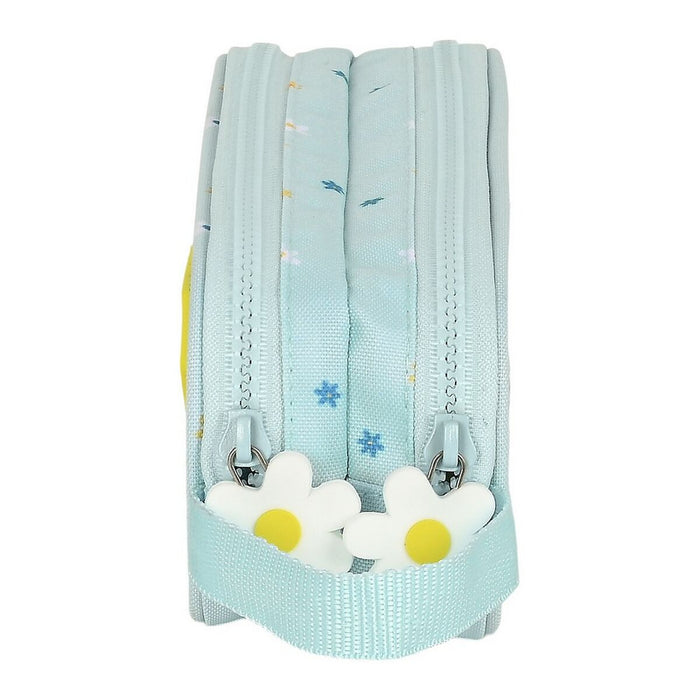 Penar Școlar BlackFit8 Daisies Albastru deschis (21 x 8 x 6 cm)