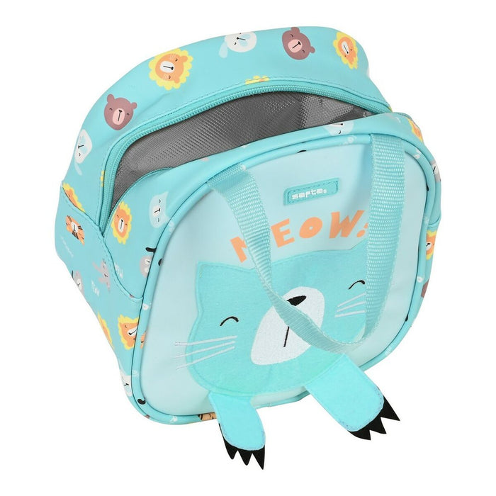 Geantă Termoizolantă pentru Gustări Safta Cat Turquoise (19 x 22 x 14 cm)