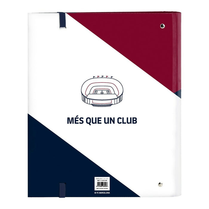 Biblioraft F.C. Barcelona Corporativa A4 Albastru Castaniu (27 x 32 x 3.5 cm) (35 mm)