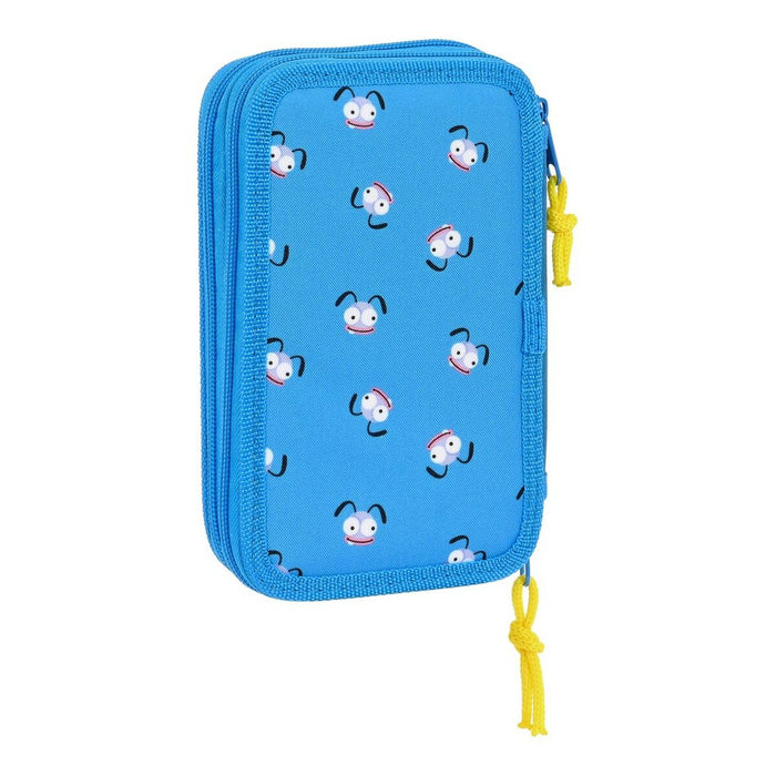 Creion dublu El Hormiguero Albastru 12.5 x 19.5 x 4 cm (28 Piese)