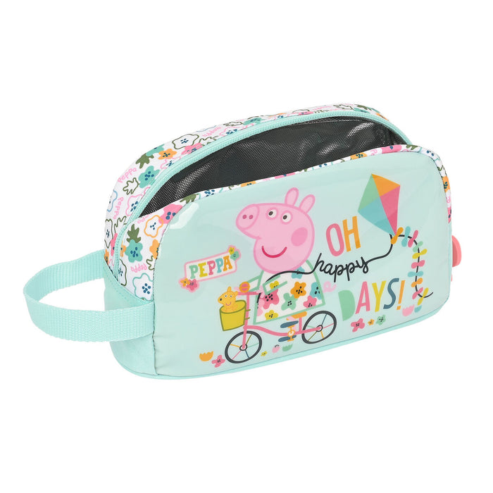 Geantă Termoizolantă pentru Gustări Peppa Pig Cosy corner Albastru deschis (21.5 x 12 x 6.5 cm)