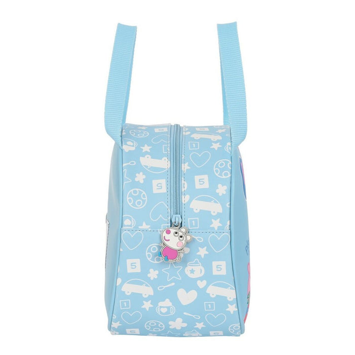 Geantă Termoizolantă pentru Gustări Peppa Pig Baby Albastru 19 x 22 x 14 cm