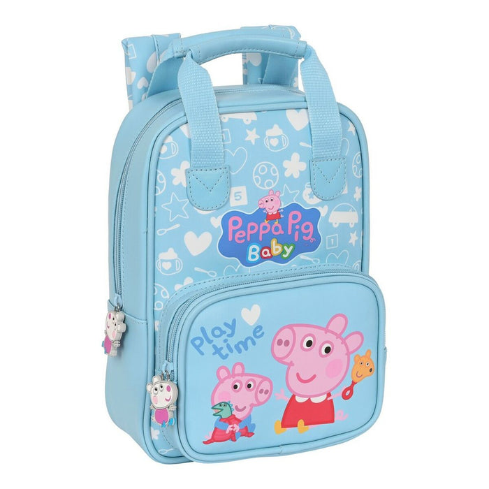 Rucsac pentru Copii Peppa Pig Baby Albastru deschis (20 x 28 x 8 cm)