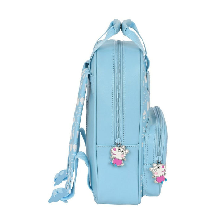 Rucsac pentru Copii Peppa Pig Baby Albastru deschis (20 x 28 x 8 cm)