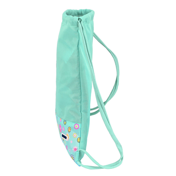 Geantă Rucsac cu Bretele Smiley Summer fun Turquoise (35 x 40 x 1 cm)