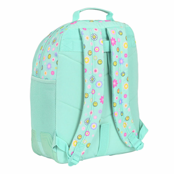 Ghiozdan Smiley Summer fun Turquoise (32 x 42 x 15 cm)
