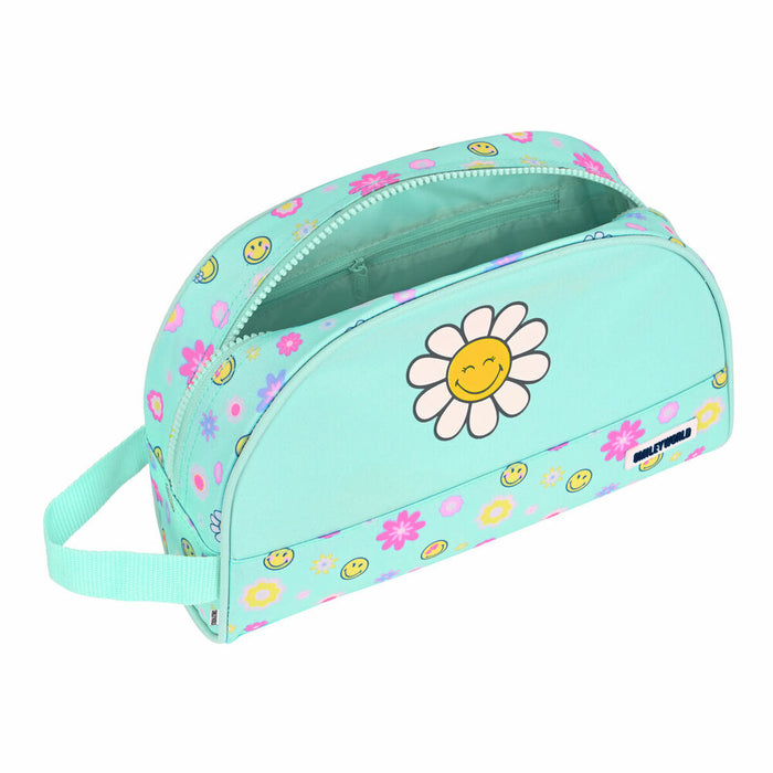 Trusă Școlară Smiley Summer fun Turquoise (28 x 18 x 10 cm)