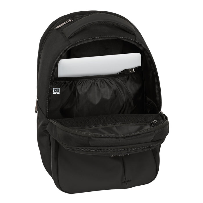 Rucsac pentru Laptop și Tabletă cu Ieșire USB Safta Business Negru (31 x 45 x 23 cm)