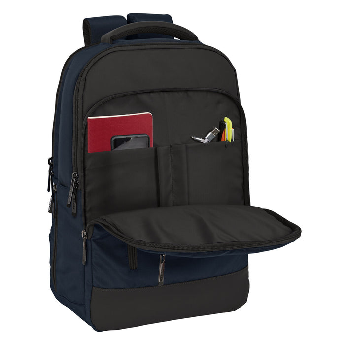 Rucsac pentru Laptop și Tabletă cu Ieșire USB Safta Business Albastru închis (29 x 44 x 15 cm)