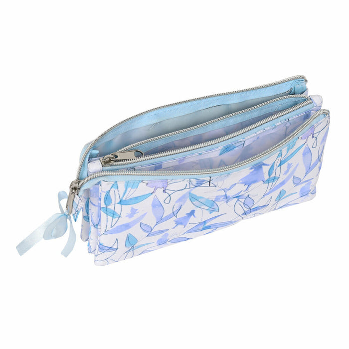 Penar triplu Frozen Memories Albastru Alb (22 x 12 x 3 cm)