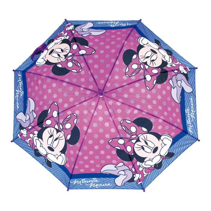 Umbrelă Automată Minnie Mouse Lucky Roz (Ø 84 cm)