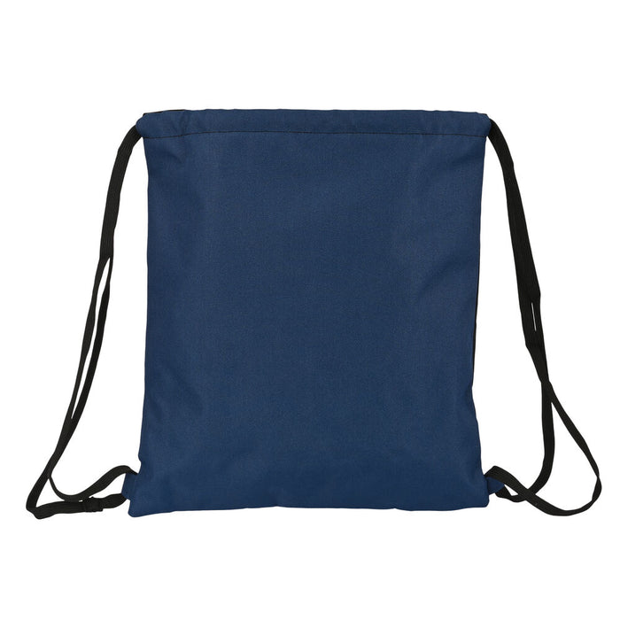 Geantă Rucsac cu Bretele BlackFit8 Urban Negru Bleumarin (35 x 40 x 1 cm)