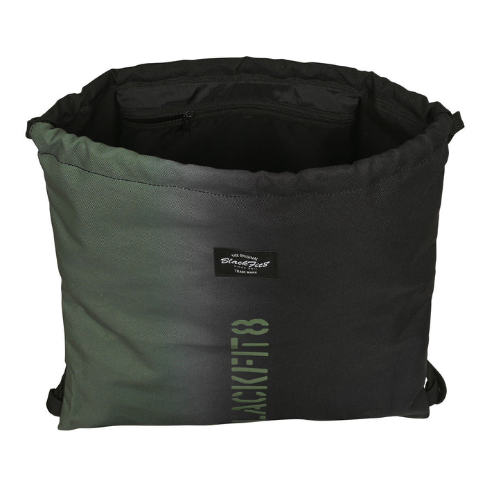 Geantă Rucsac cu Bretele BlackFit8 Gradient Negru Verde militar (35 x 40 x 1 cm)