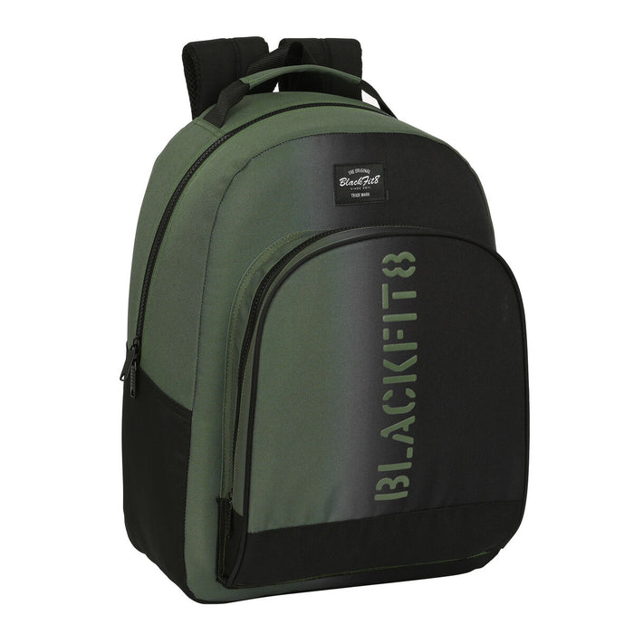 Ghiozdan BlackFit8 Gradient Negru Verde militar (32 x 42 x 15 cm)