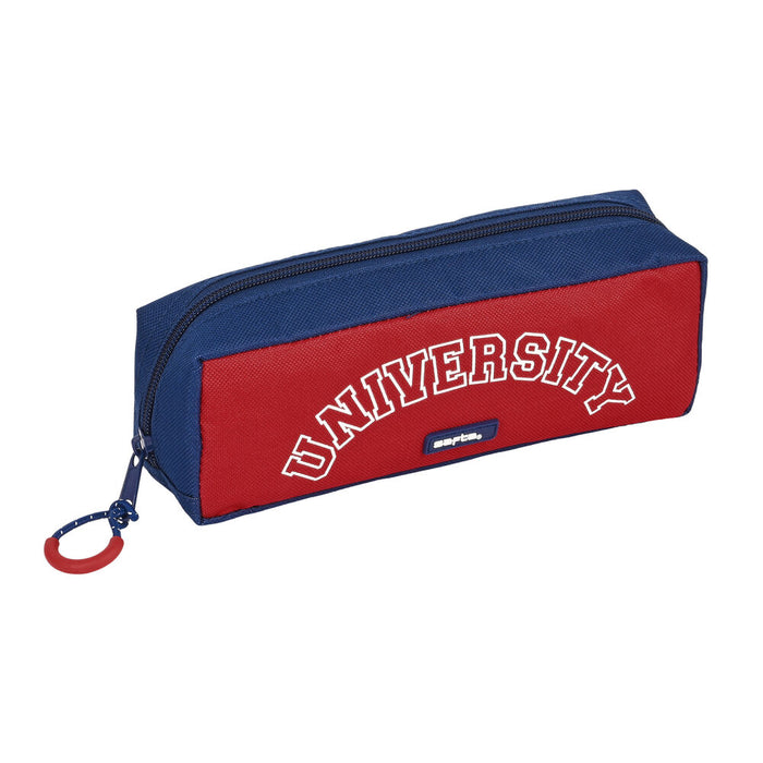 Penar Școlar Safta University Roșu Bleumarin (21 x 8 x 8 cm)