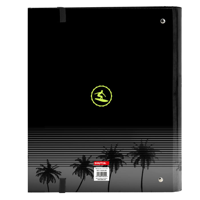 Biblioraft Safta Surf A4 Negru (27 x 32 x 3.5 cm)