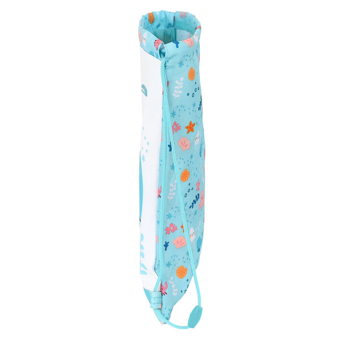 Geantă Rucsac cu Bretele Safta Ballenita Alb Albastru deschis (26 x 34 x 1 cm)
