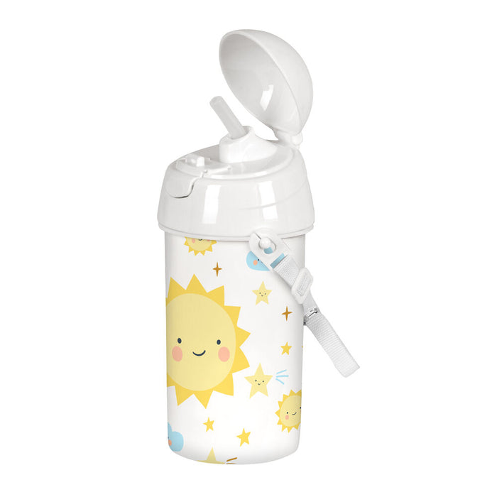 Sticlă de apă Safta Solete Alb Galben PVC (500 ml)