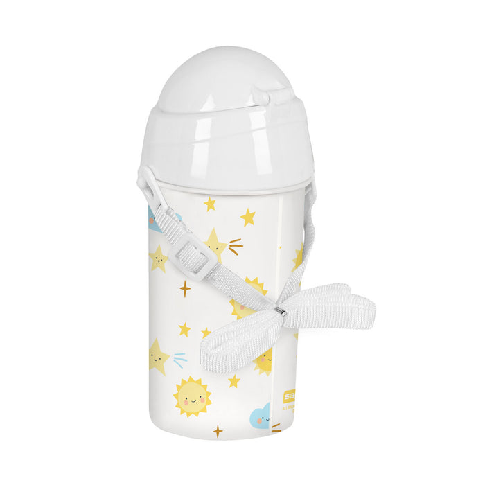 Sticlă de apă Safta Solete Alb Galben PVC (500 ml)