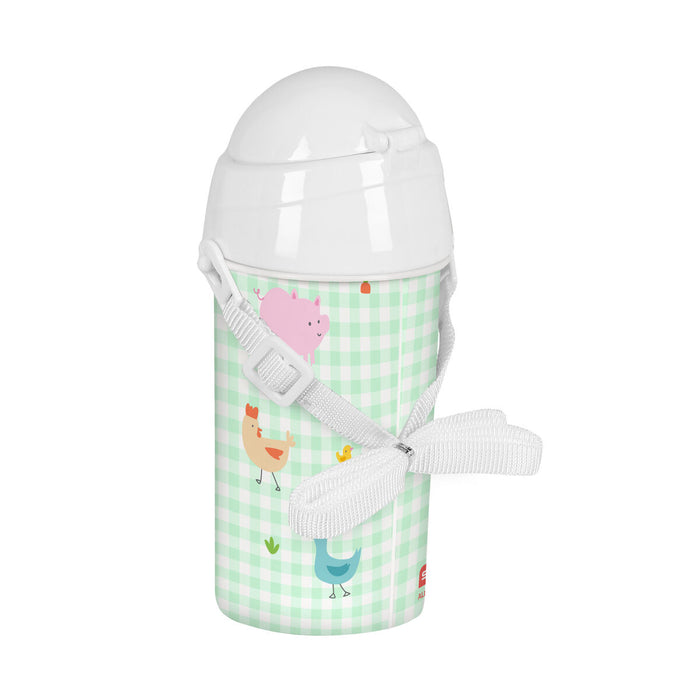 Sticlă de apă Safta Granja Alb PVC Verde deschis (500 ml)