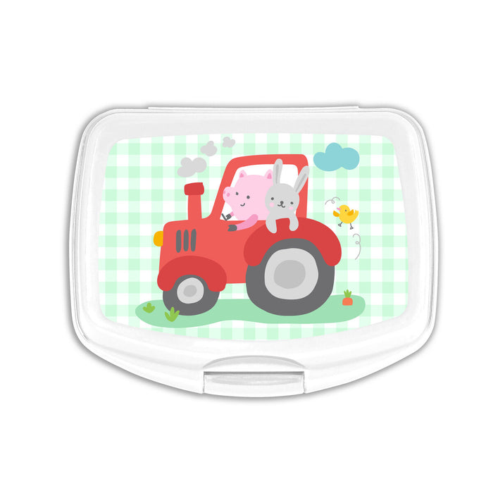 Cutie pentru Sandwich Safta Granja Plastic Alb Verde deschis (17 x 6 x 14 cm)
