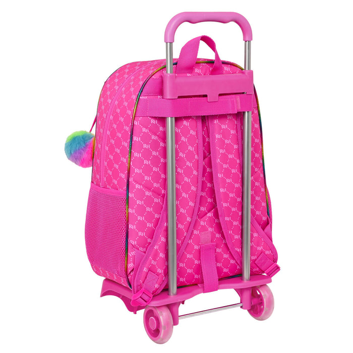 Ghiozdan cu Roți Rainbow High Fucsia 33 x 42 x 14 cm
