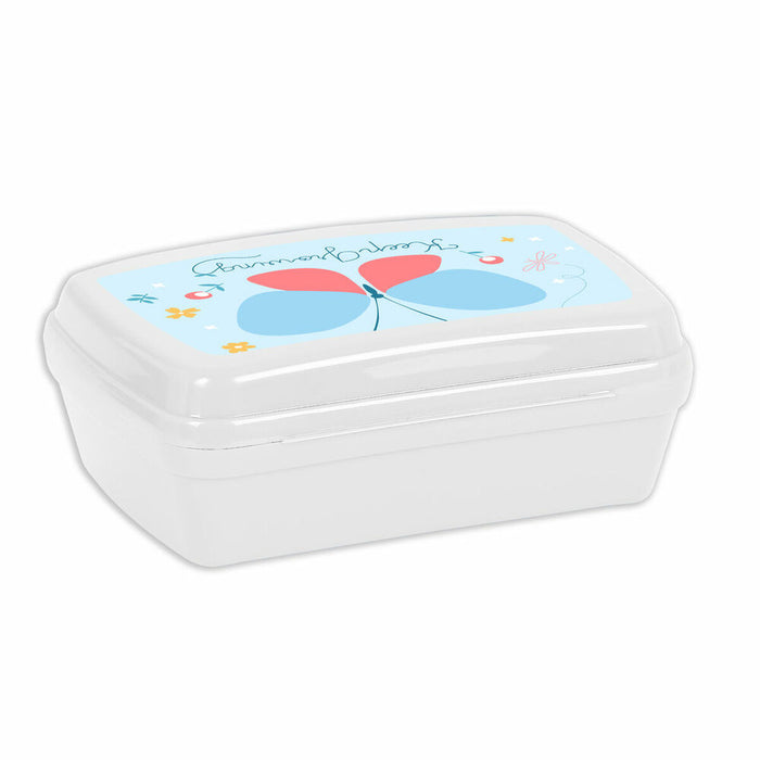 Cutie pentru Sandwich BlackFit8 Mariposa Plastic Albastru deschis (17 x 6 x 14 cm)